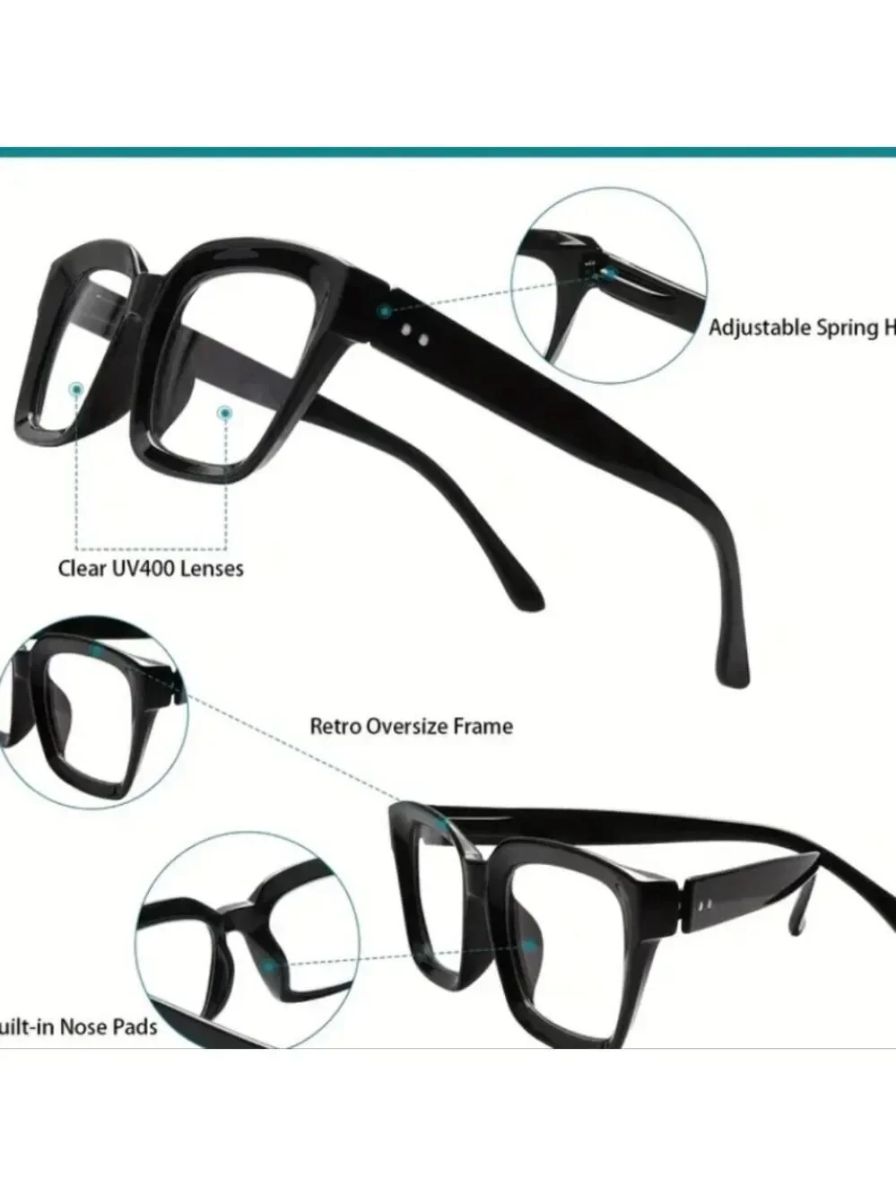 +1.00 Oversized TortoiseShell Square Readers Glasses